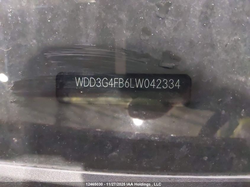 2020 Mercedes-Benz A 220 4Matic VIN: WDD3G4FB6LW042334 Lot: 12465030