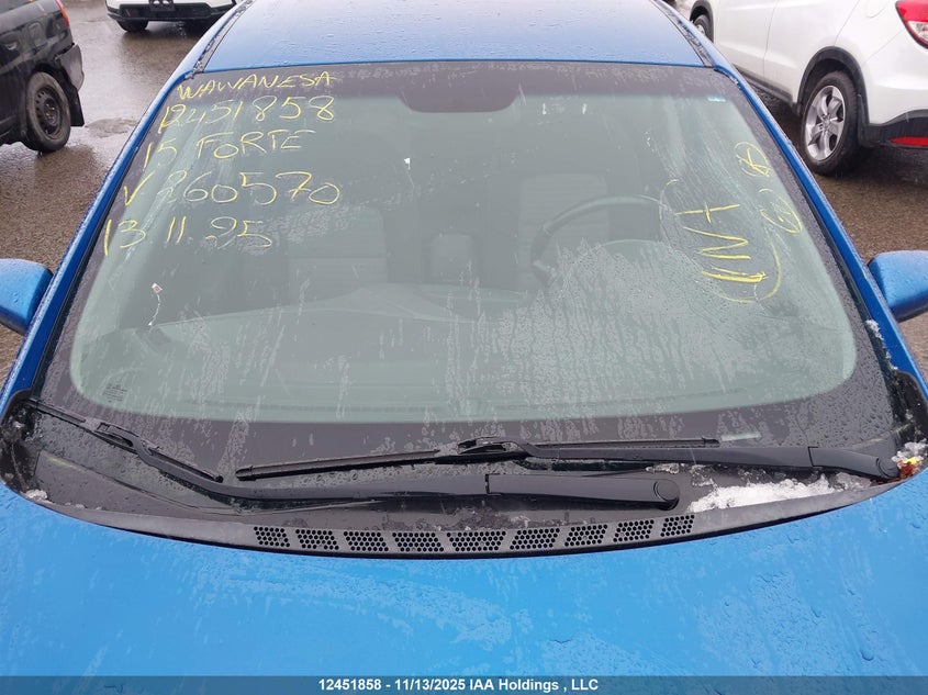 2015 Kia Forte 2.0L Ex VIN: KNAFX4A89F5260570 Lot: 12451858X