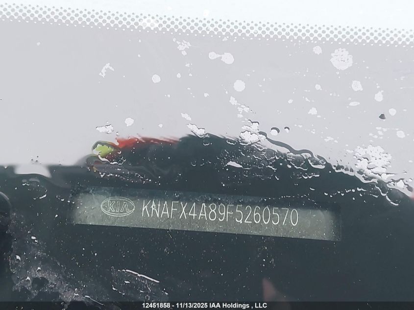 2015 Kia Forte 2.0L Ex VIN: KNAFX4A89F5260570 Lot: 12451858X