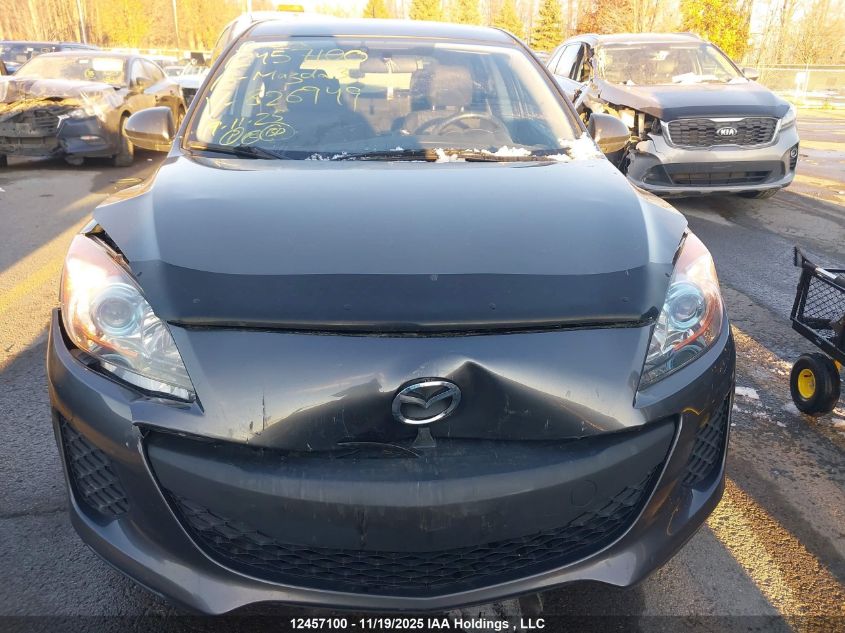 2013 Mazda Mazda3 Gs-Sky VIN: JM1BL1L7XD1826949 Lot: 12457100X