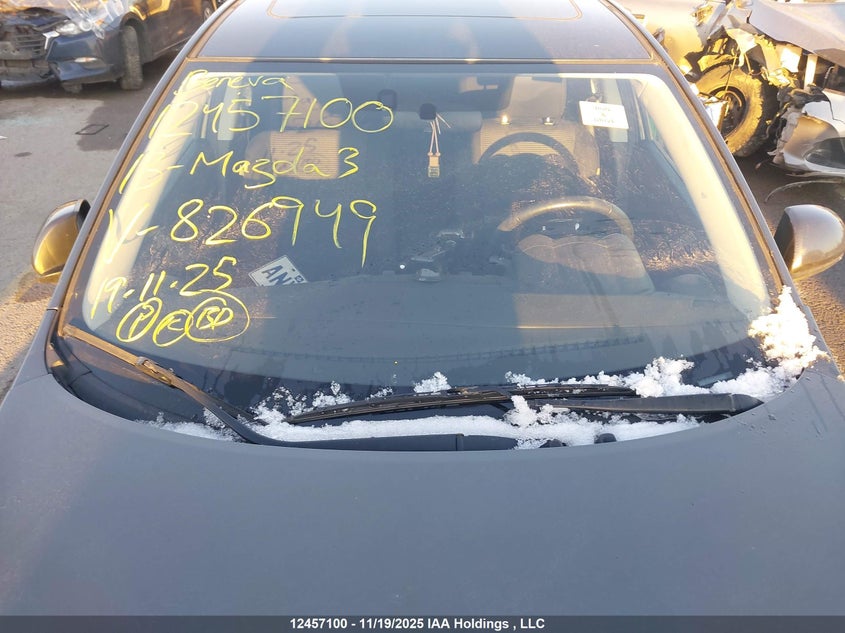 2013 Mazda Mazda3 Gs-Sky VIN: JM1BL1L7XD1826949 Lot: 12457100X