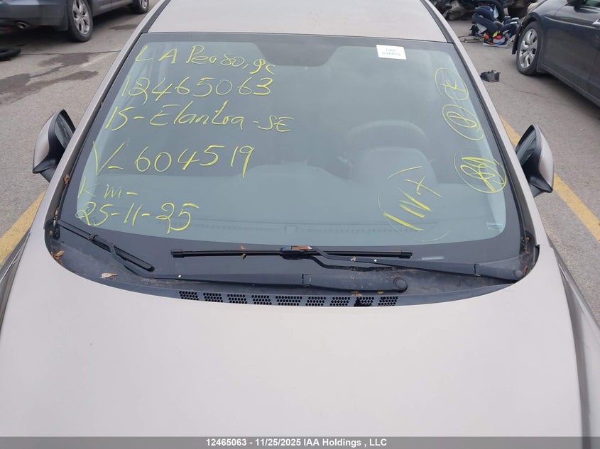 2015 Hyundai Elantra Se/Sport/Limited VIN: 5NPDH4AE3FH604519 Lot: 12465063