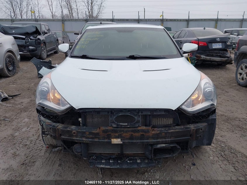 2013 Hyundai Veloster Turbo VIN: KMHTC6AE6DU086135 Lot: 12465110