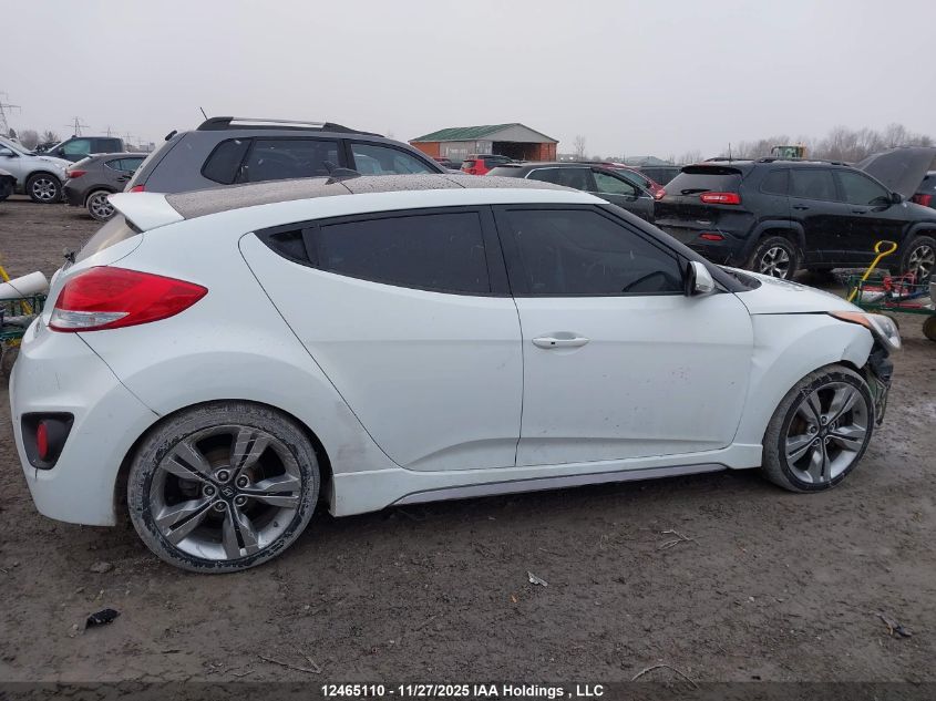 2013 Hyundai Veloster Turbo VIN: KMHTC6AE6DU086135 Lot: 12465110