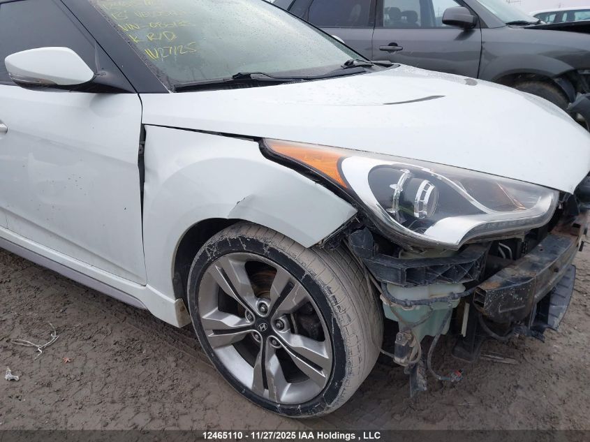 2013 Hyundai Veloster Turbo VIN: KMHTC6AE6DU086135 Lot: 12465110