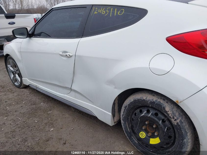 2013 Hyundai Veloster Turbo VIN: KMHTC6AE6DU086135 Lot: 12465110