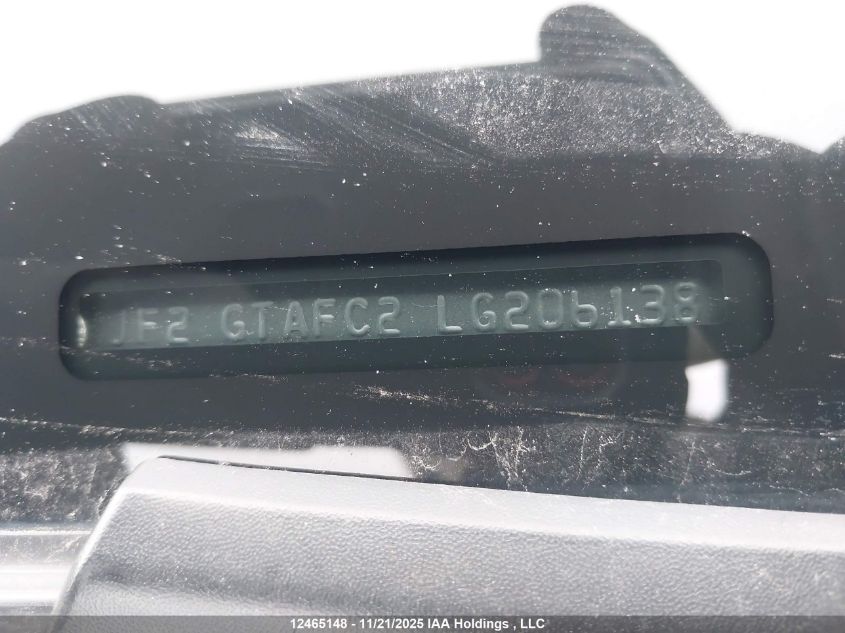 2020 Subaru Crosstrek Sport VIN: JF2GTAFC2LG206138 Lot: 12465148