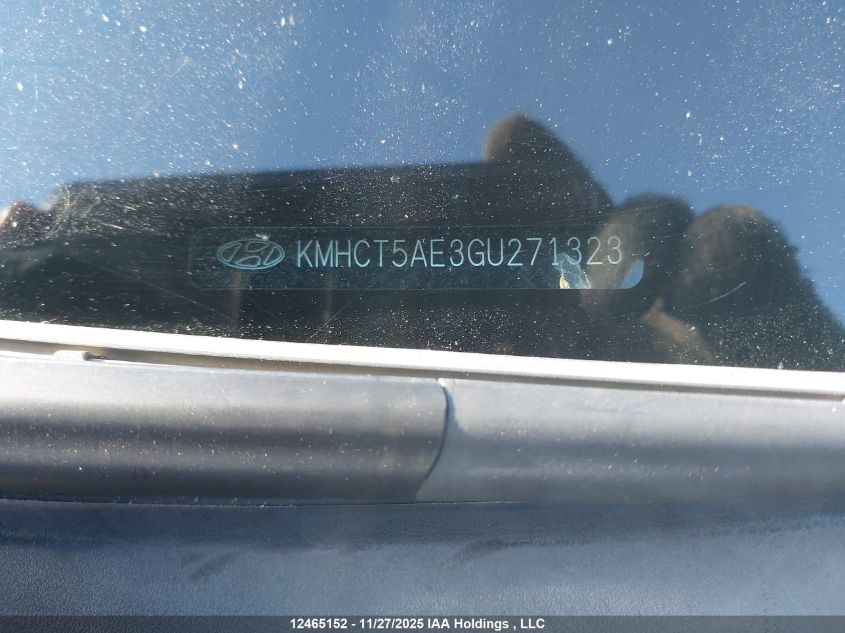 2016 Hyundai Accent Se VIN: KMHCT5AE3GU271323 Lot: 12465152
