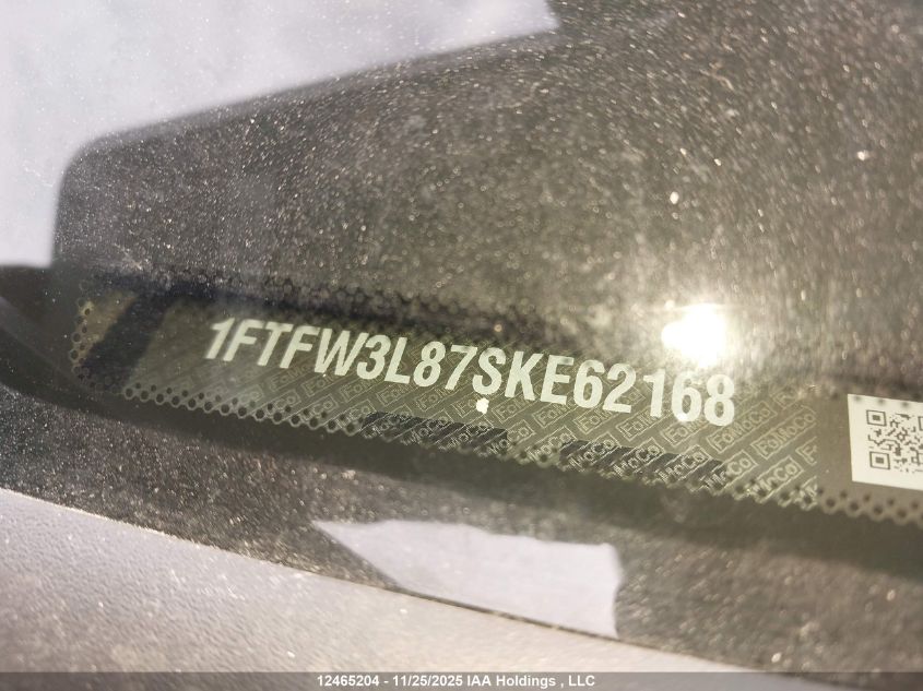 2025 Ford F150 Xlt VIN: 1FTFW3L87SKE62168 Lot: 12465204