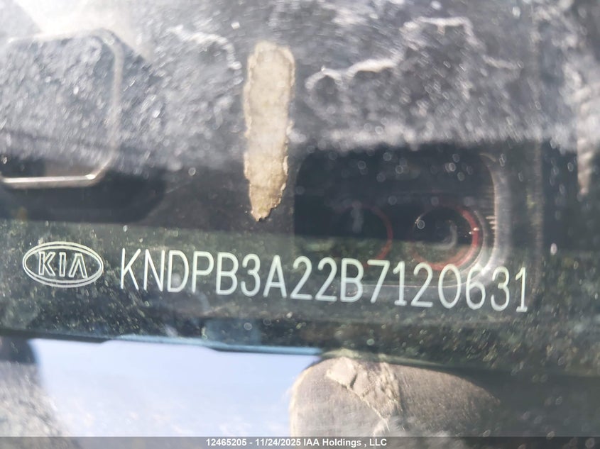 2011 Kia Sportage Lx VIN: KNDPB3A22B7120631 Lot: 12465205