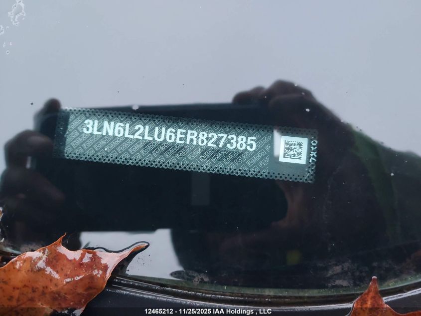 2014 Lincoln Mkz Hybrid VIN: 3LN6L2LU6ER827385 Lot: 12465212