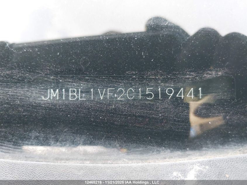 2012 Mazda Mazda3 Gs VIN: JM1BL1VF2C1519441 Lot: 12465219