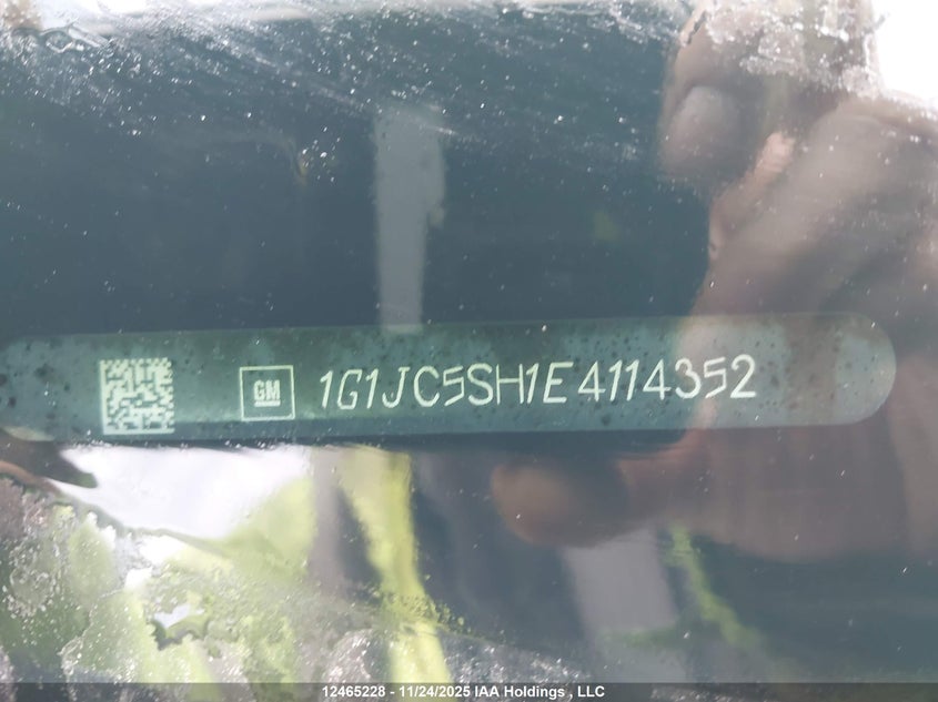 2014 Chevrolet Sonic Lt Auto VIN: 1G1JC5SH1E4114352 Lot: 12465228