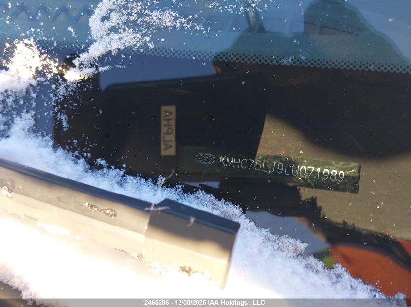 2020 Hyundai Ioniq Electric Preferred VIN: KMHC75LJ9LU071989 Lot: 12465286