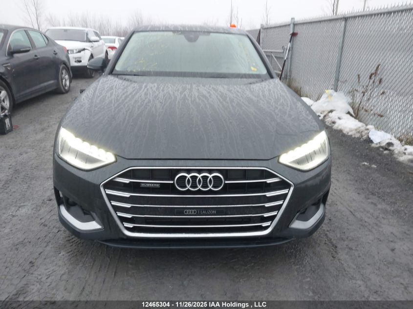 2020 Audi A4 2.0T Komfort VIN: WAUANAF42LN008367 Lot: 12465304