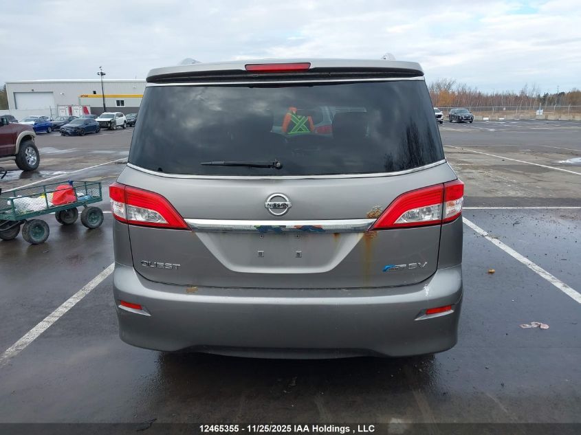 2011 Nissan Quest S/Sv/Sl/Le VIN: JN8AE2KP1B9000913 Lot: 12465355