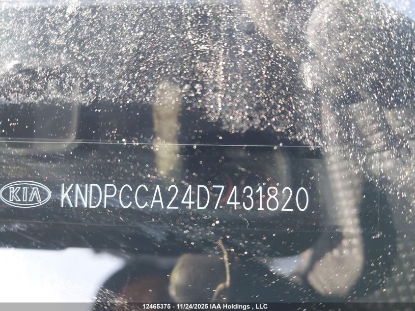 2013 Kia Sportage Ex/Ex Luxury VIN: KNDPCCA24D7431820 Lot: 12465375