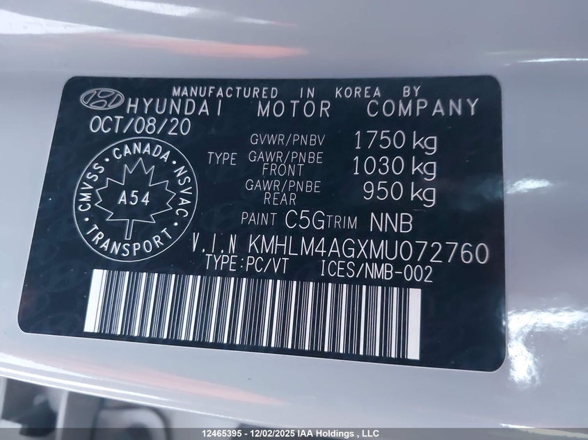 KMHLM4AGXMU072760 2021 HYUNDAI ELANTRA photo no. 9
