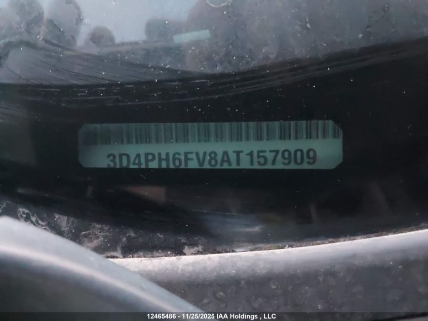 2010 Dodge Journey R/T VIN: 3D4PH6FV8AT157909 Lot: 12465486