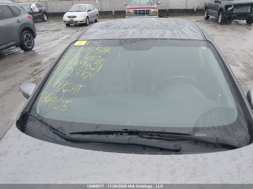 2016 Kia Forte 2.0L Ex/2.0L Ex Se/2.0L Sx VIN: KNAFZ4A81G5579327 Lot: 12465517