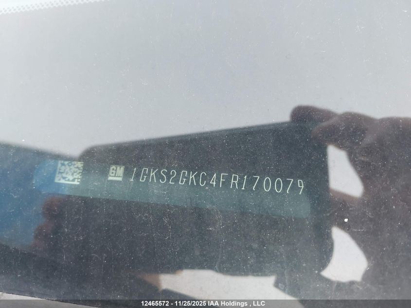 2015 GMC Yukon Xl K1500 Sle VIN: 1GKS2GKC4FR170079 Lot: 12465572
