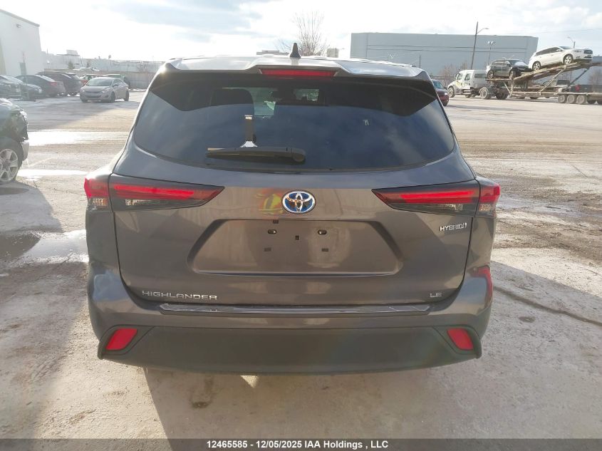 2024 Toyota Highlander Hybrid Le VIN: 5TDBBRCH8RS605385 Lot: 12465585