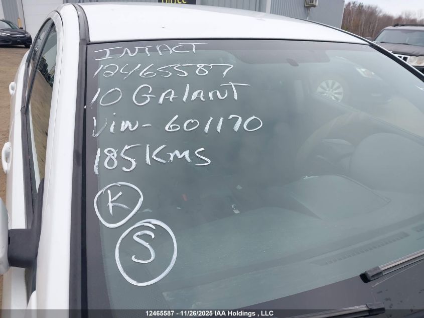 2010 Mitsubishi Galant Es VIN: 4A32B3FF2AE601170 Lot: 12465587