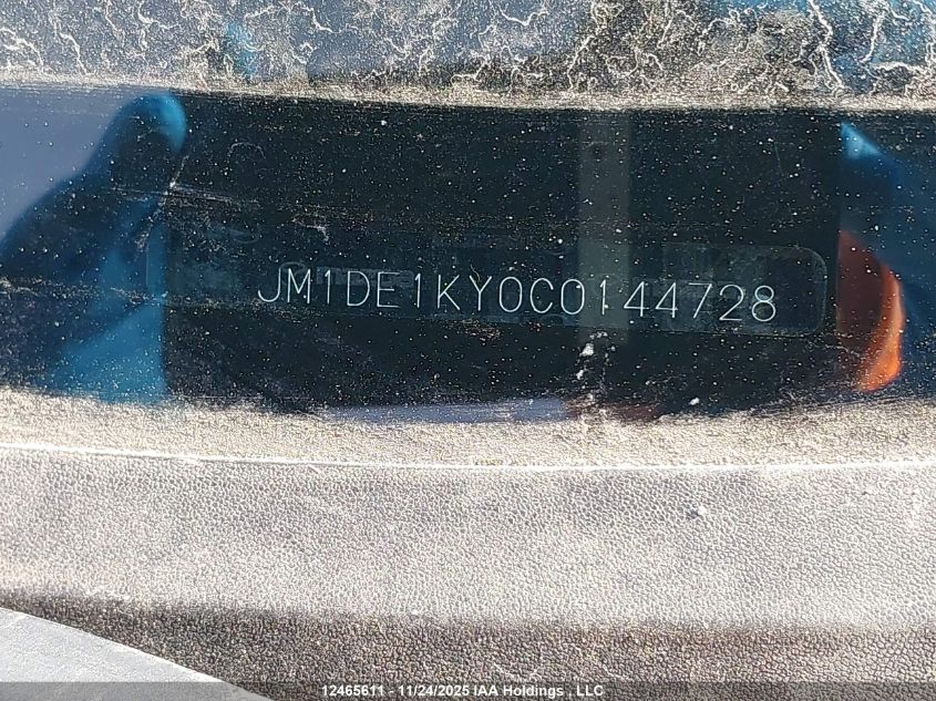 2012 Mazda Mazda2 VIN: JM1DE1KY0C0144728 Lot: 12465611