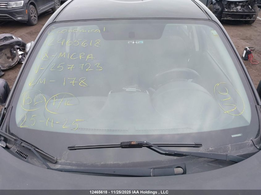 2018 Nissan Micra VIN: 3N1CK3CP6JL257723 Lot: 12465618