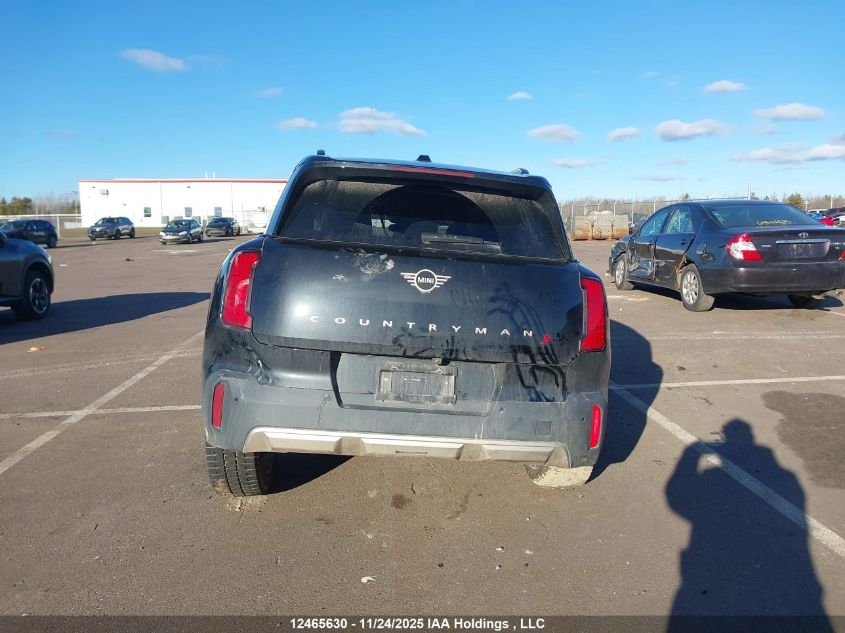 2025 Mini Countryman Cooper S VIN: WMZ23GA08S7T03321 Lot: 12465630