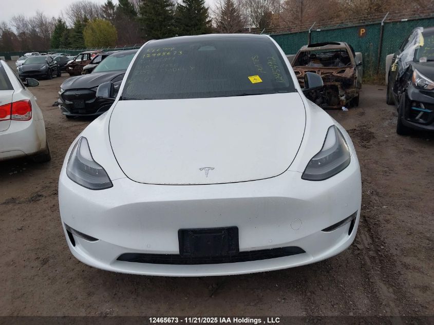 2022 Tesla Model Y Performance VIN: 7SAYGDEF0NF516826 Lot: 12465673