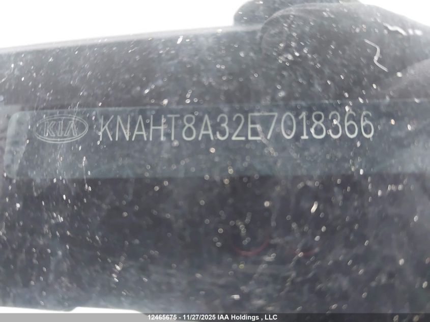 2014 Kia Rondo Lx VIN: KNAHT8A32E7018366 Lot: 12465675