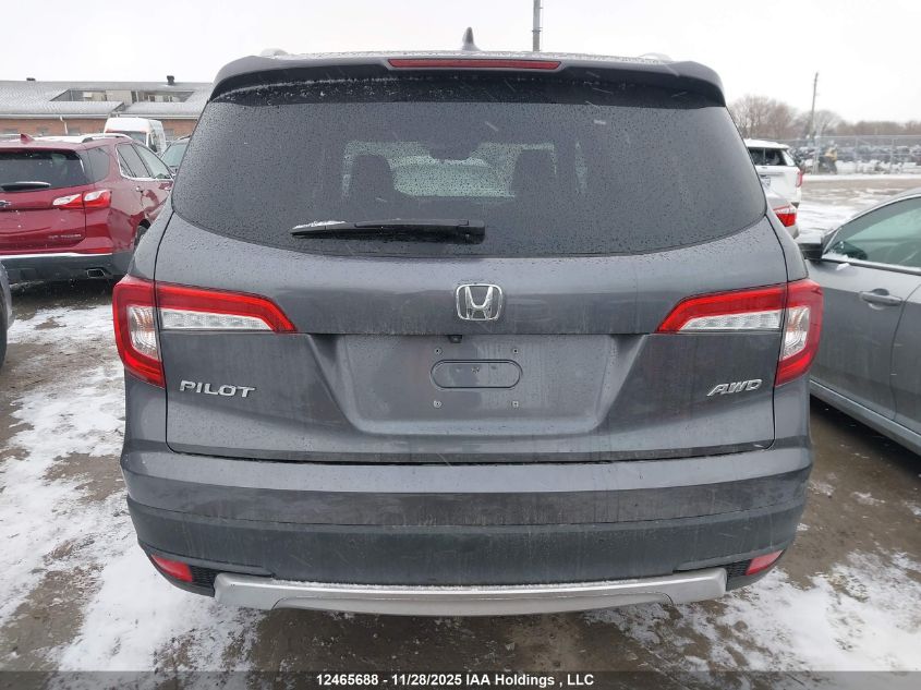 2019 Honda Pilot Ex-L Navi VIN: 5FNYF6H72KB506911 Lot: 12465688