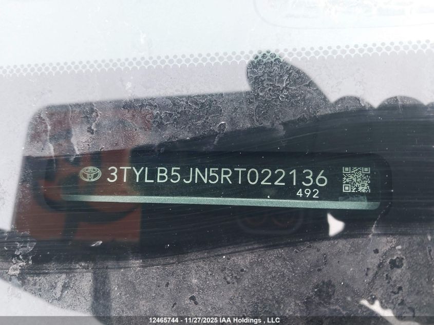 2024 Toyota Tacoma VIN: 3TYLB5JN5RT022136 Lot: 12465744