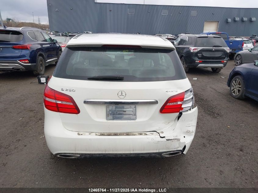 2016 Mercedes-Benz B 250 4Matic Sports Tourer VIN: WDDMH4GB6GJ378519 Lot: 12465764