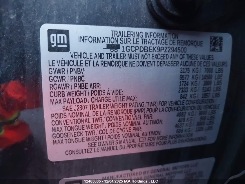 1GCPDBEK9PZ294500 2023 CHEVROLET SILVERADO photo no. 18