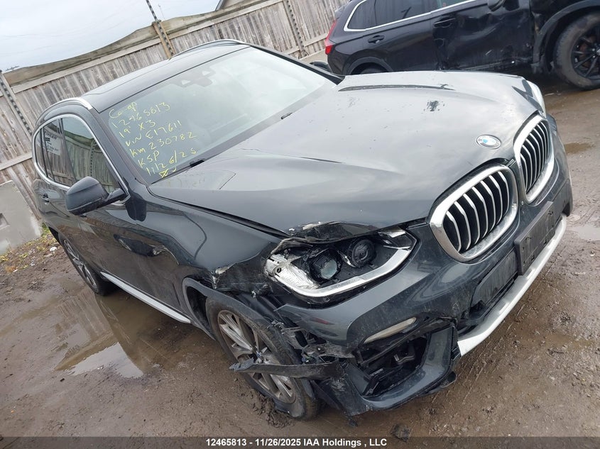 2019 BMW X3 xDrive30I VIN: 5UXTR9C56KLE17611 Lot: 12465813