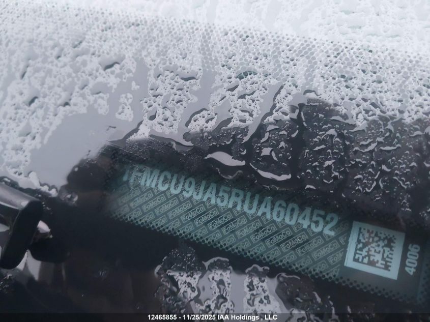 2024 Ford Escape Platinum VIN: 1FMCU9JA5RUA60452 Lot: 12465855