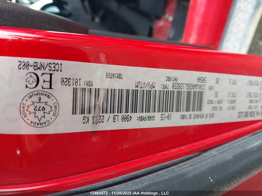 2016 Jeep Wrangler Sport VIN: 1C4AJWAG9GL129220 Lot: 12465872