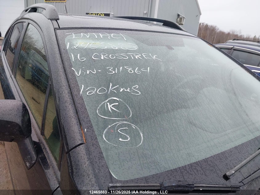 2016 Subaru Crosstrek Limited Package VIN: JF2GPALC7GH311864 Lot: 12465883