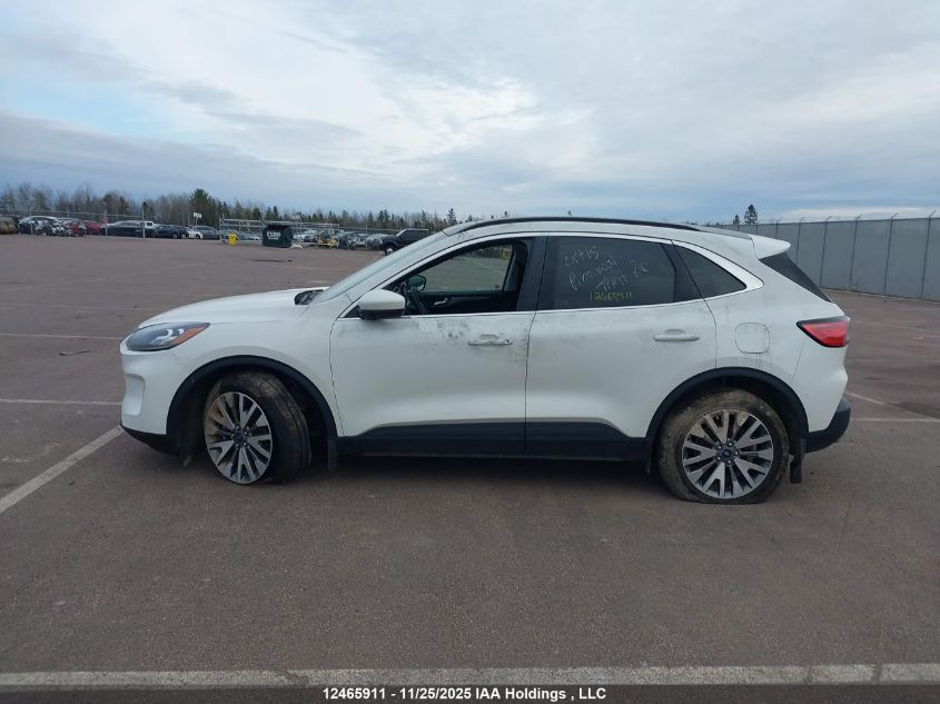 2022 Ford Escape Titanium Hybrid VIN: 1FMCU9DZXNUA01618 Lot: 12465911