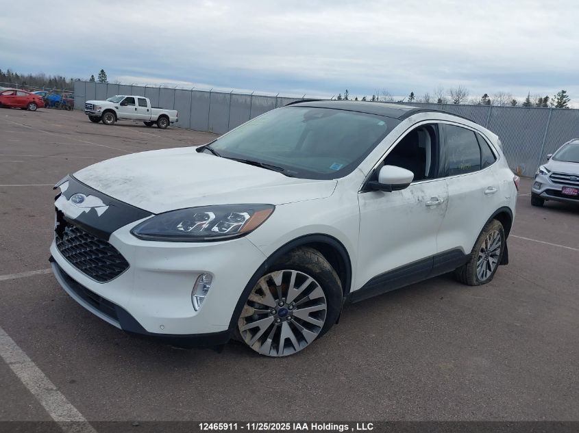 2022 Ford Escape Titanium Hybrid VIN: 1FMCU9DZXNUA01618 Lot: 12465911