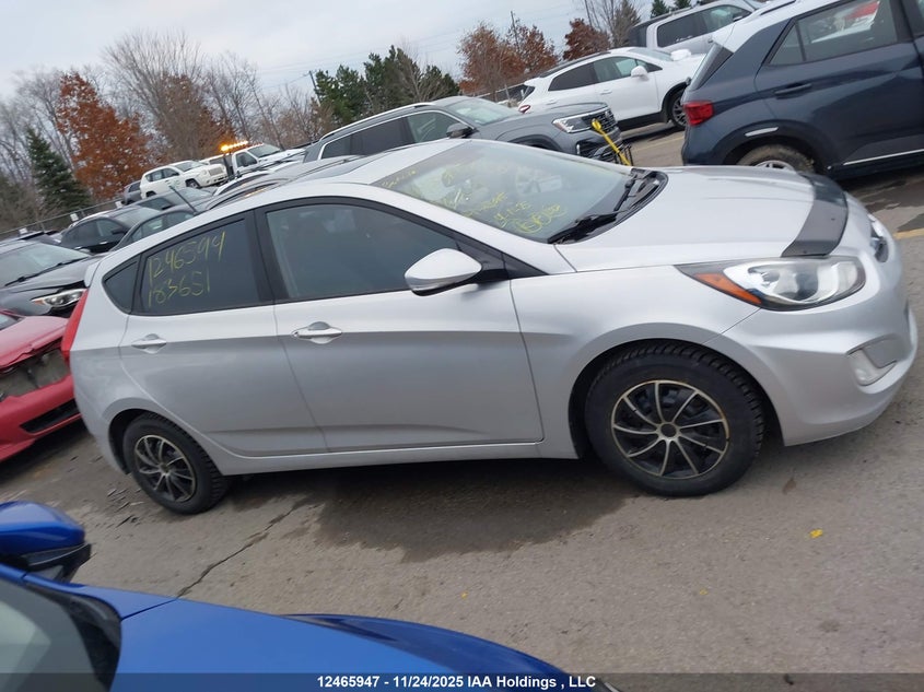 2014 Hyundai Accent Gls VIN: KMHCU5AE4EU183651 Lot: 12465947