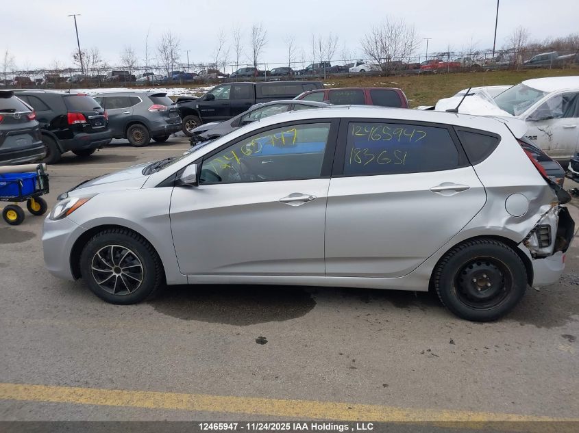 2014 Hyundai Accent Gls VIN: KMHCU5AE4EU183651 Lot: 12465947