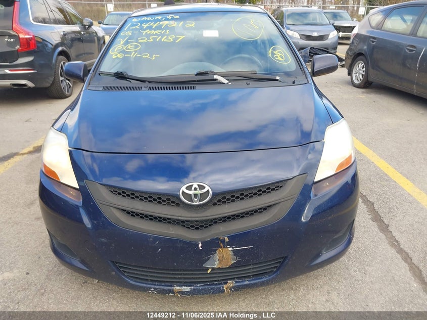 2008 Toyota Yaris VIN: JTDBT923X81251187 Lot: 12449212X
