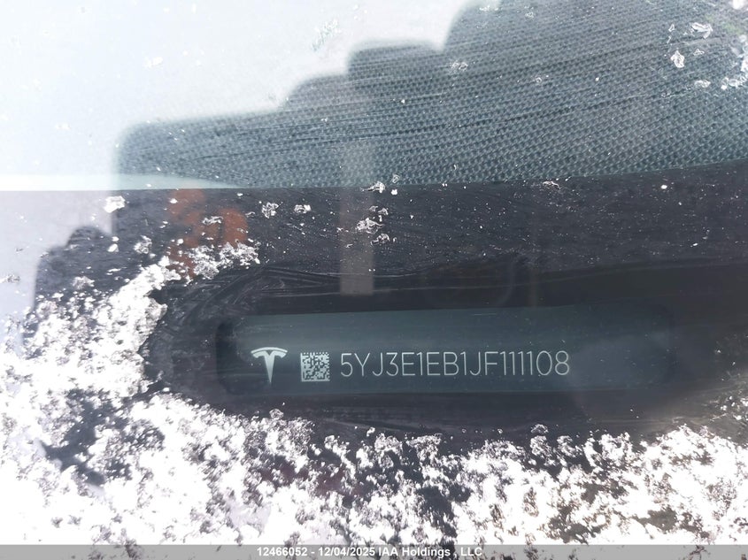 5YJ3E1EB1JF111108 2018 TESLA MODEL 3 photo no. 9