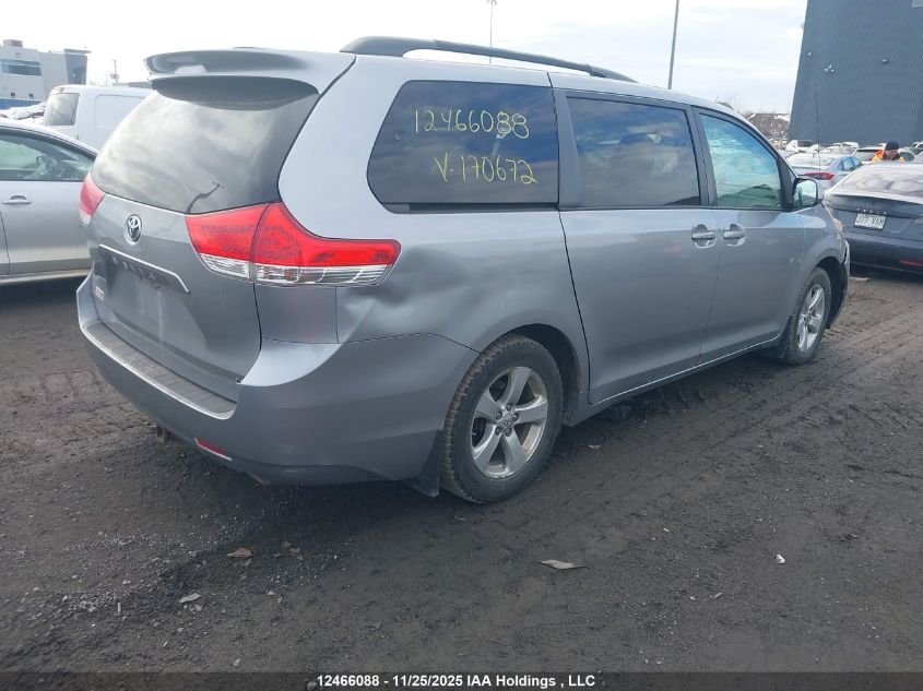 2011 Toyota Sienna Le VIN: 5TDKK3DC7BS170672 Lot: 12466088