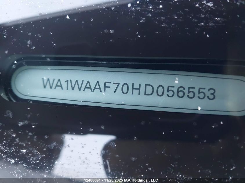 2017 Audi Q7 3.0T Technik VIN: WA1WAAF70HD056553 Lot: 12466091