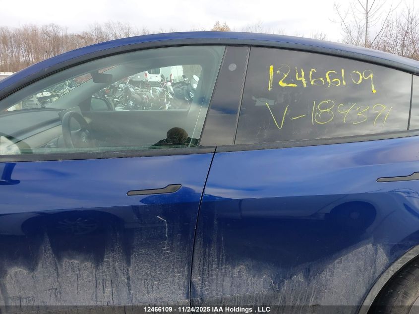 2021 Tesla Model Y Long Range VIN: 5YJYGDEE2MF184391 Lot: 12466109