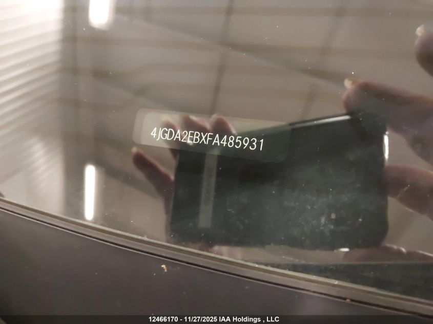 2015 Mercedes-Benz Ml 350 Bluetec VIN: 4JGDA2EBXFA485931 Lot: 12466170